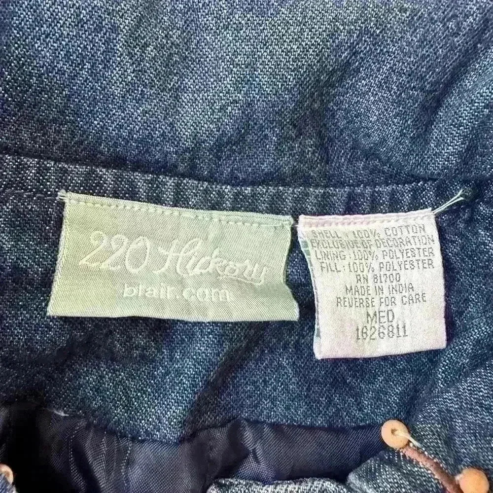 Vintage 220 Hickory Denim Jacket with Unique Decorative Patterns - Picture 3 of 3